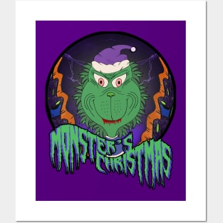 Monster's Christmas Posters and Art